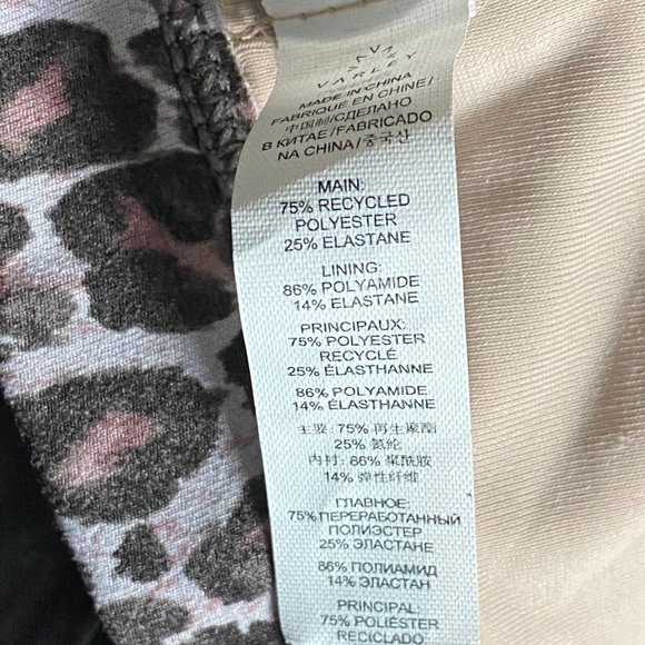 Varley Womens Let's Move Park Sports Bra Size XS Leopard Print NWT $68 - Picture 7 of 11